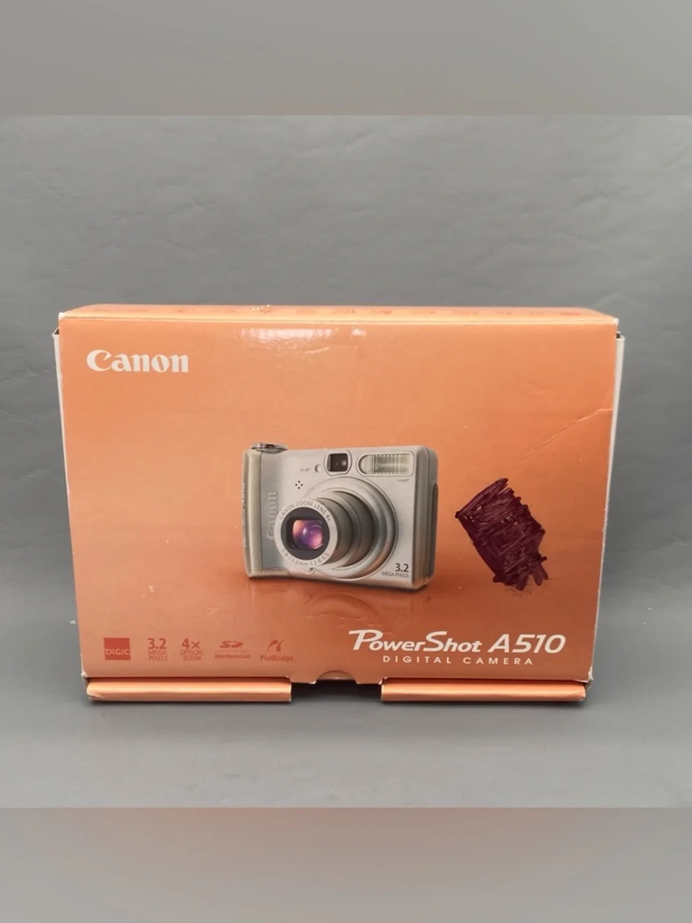 Canon PowerShot A520 4.0MP Camera - Silver 9715A001 Parts Or Not Working